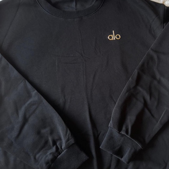 ALO Yoga Black Accolade Sweatshirt Size L - Picture 4 of 4